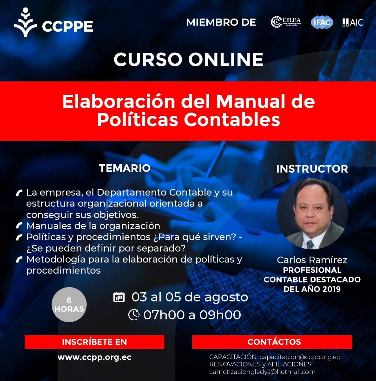 ELABORACIÓN MANUAL POLITICAS CONTABLES - 03 AL 05 AGOSTO 2020