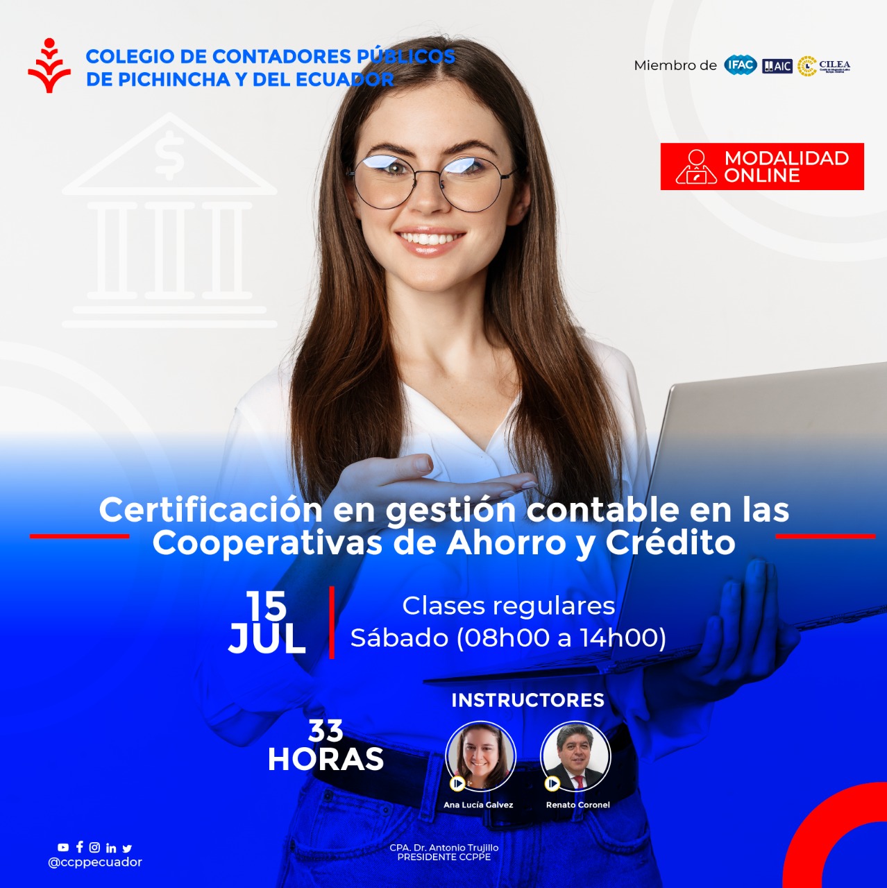 CERTIFICACIÓN CONTABILIDAD COOPERATIVAS AHORRO Y CRÉDITO - 15 JULIO 2022