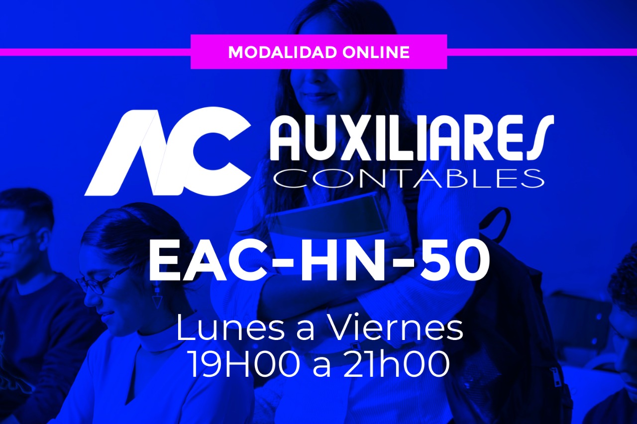 50 - AUXILIARES CONTABLES - LUNES A VIERNES - 19:00 A 21:00