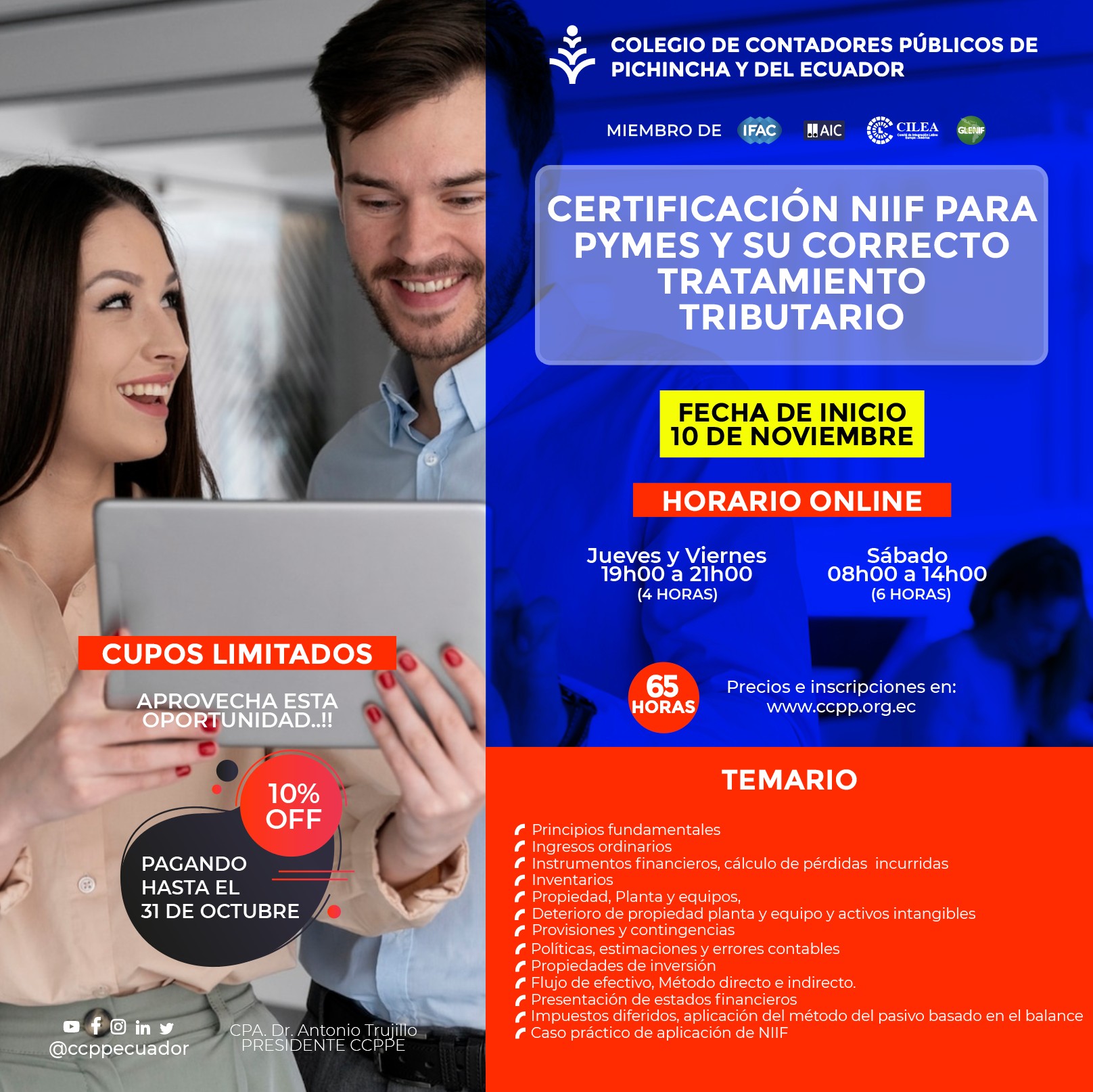 CERTIFICACIÓN NIIF PARA PYMES - 10 NOVIEMBRE 2022