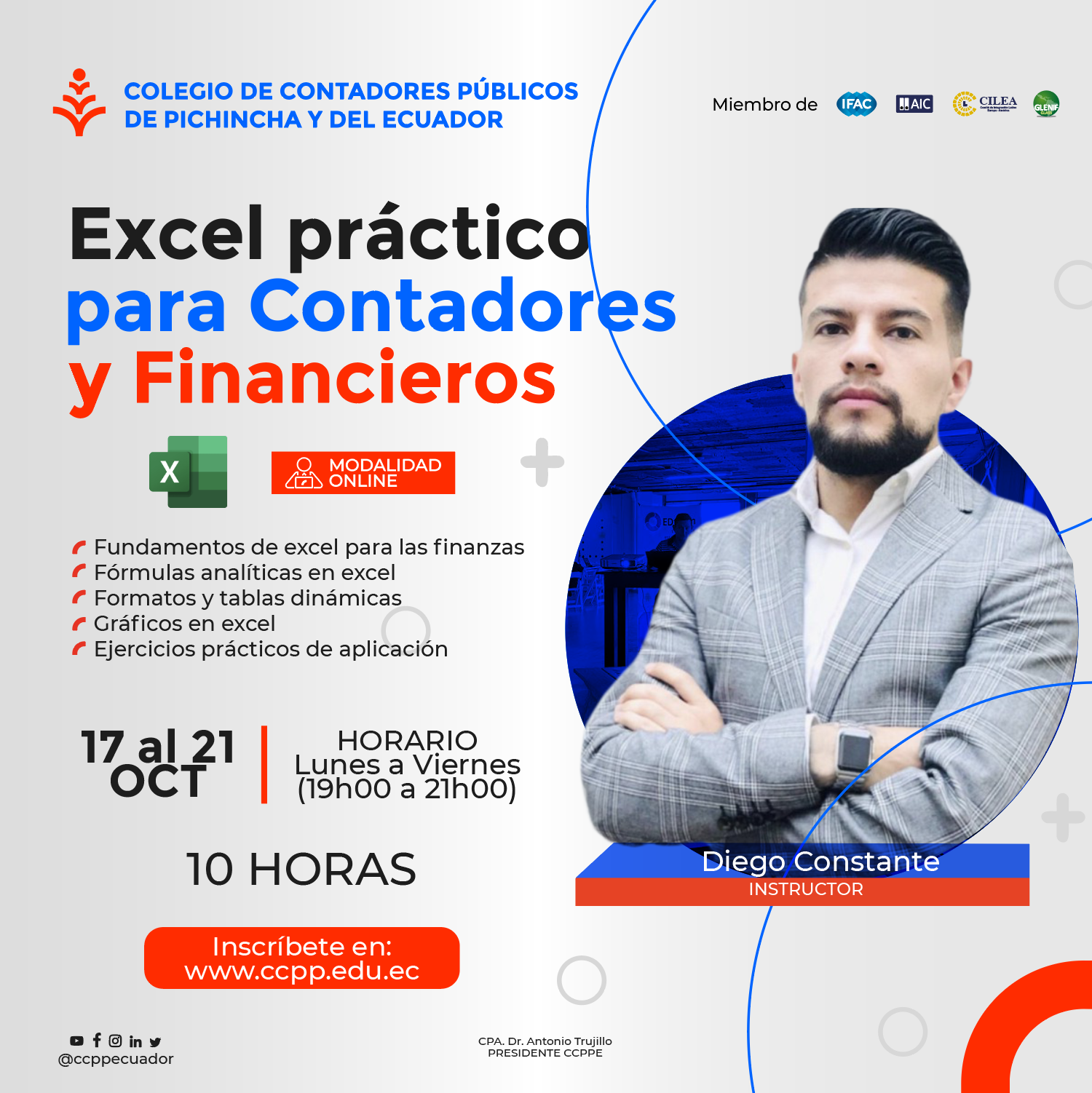 EXCEL PARA CONTADORES Y FINANCIEROS - 17 AL 21 OCTUBRE 2022