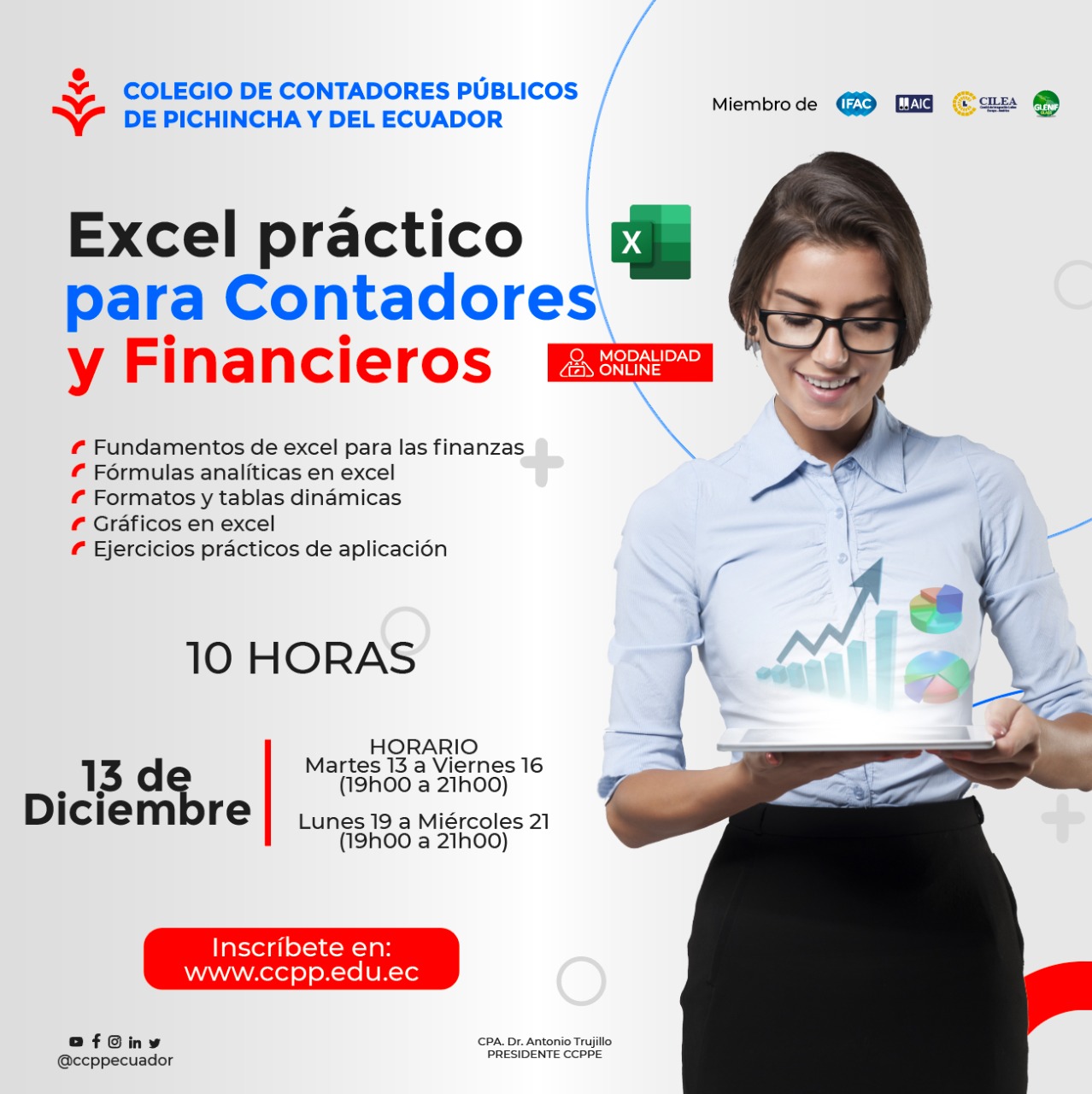 EXCEL PARA CONTADORES Y FINANCIEROS - 13 al 21 DICIEMBRE 2022