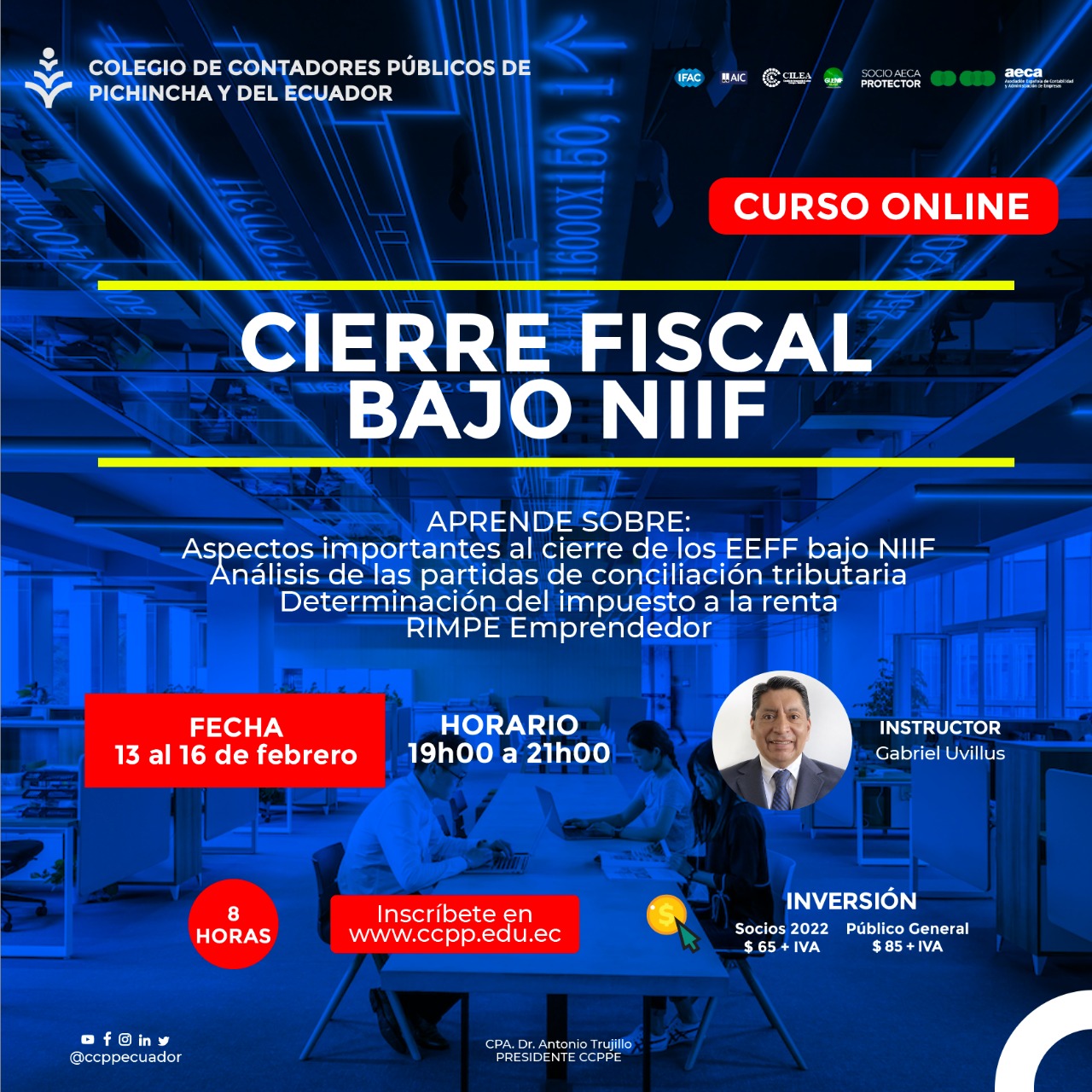 CIERRE FISCAL BAJO NIIF - 13 AL 16 FEBRERO 2023