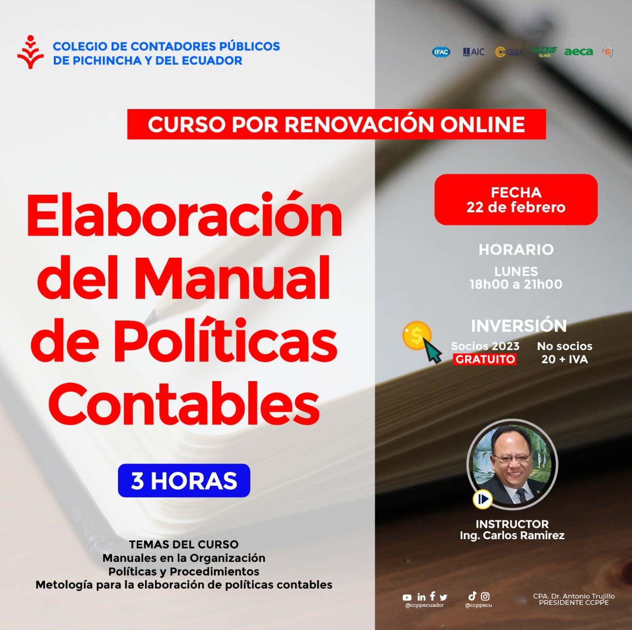 ELABORACIÓN DEL MANUAL DE POLÍTICAS CONTABLES - 22 FEBRERO 2023
