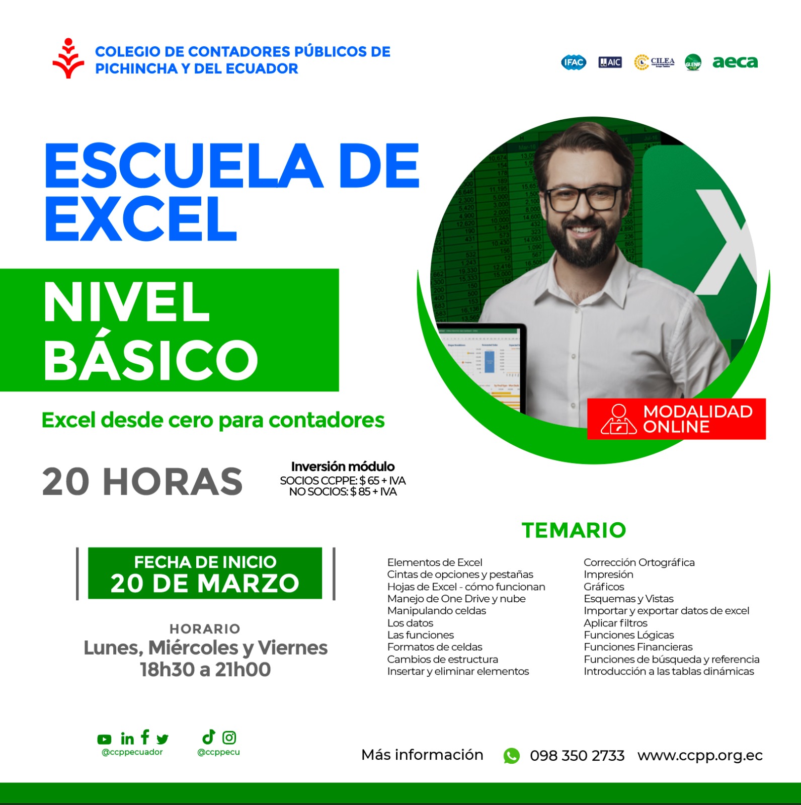 EXCEL DESDE CERO PARA CONTADORES - 20 MARZO 2023