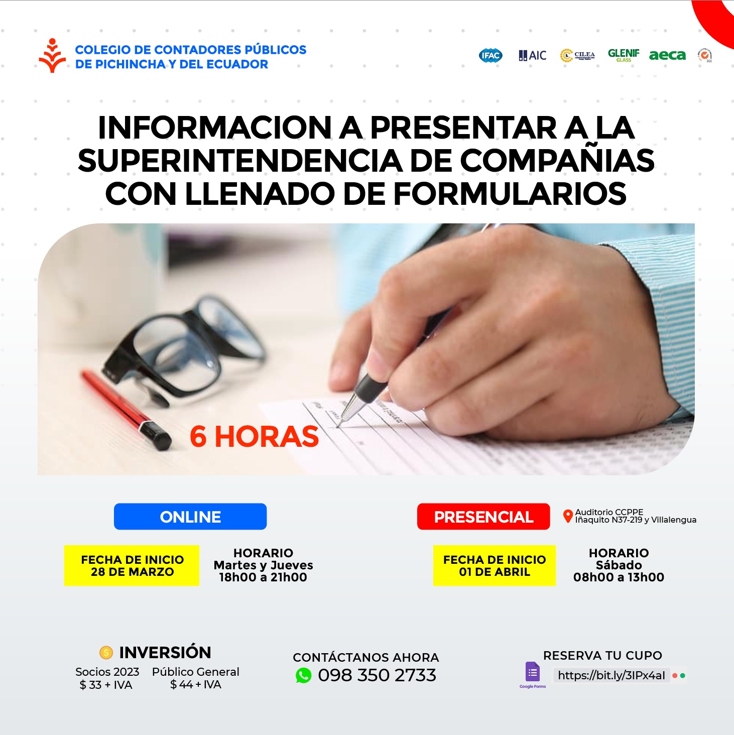 INFORMACIÓN A PRESENTAR A SUPERCIAS - 28 al 30 MARZO 2023