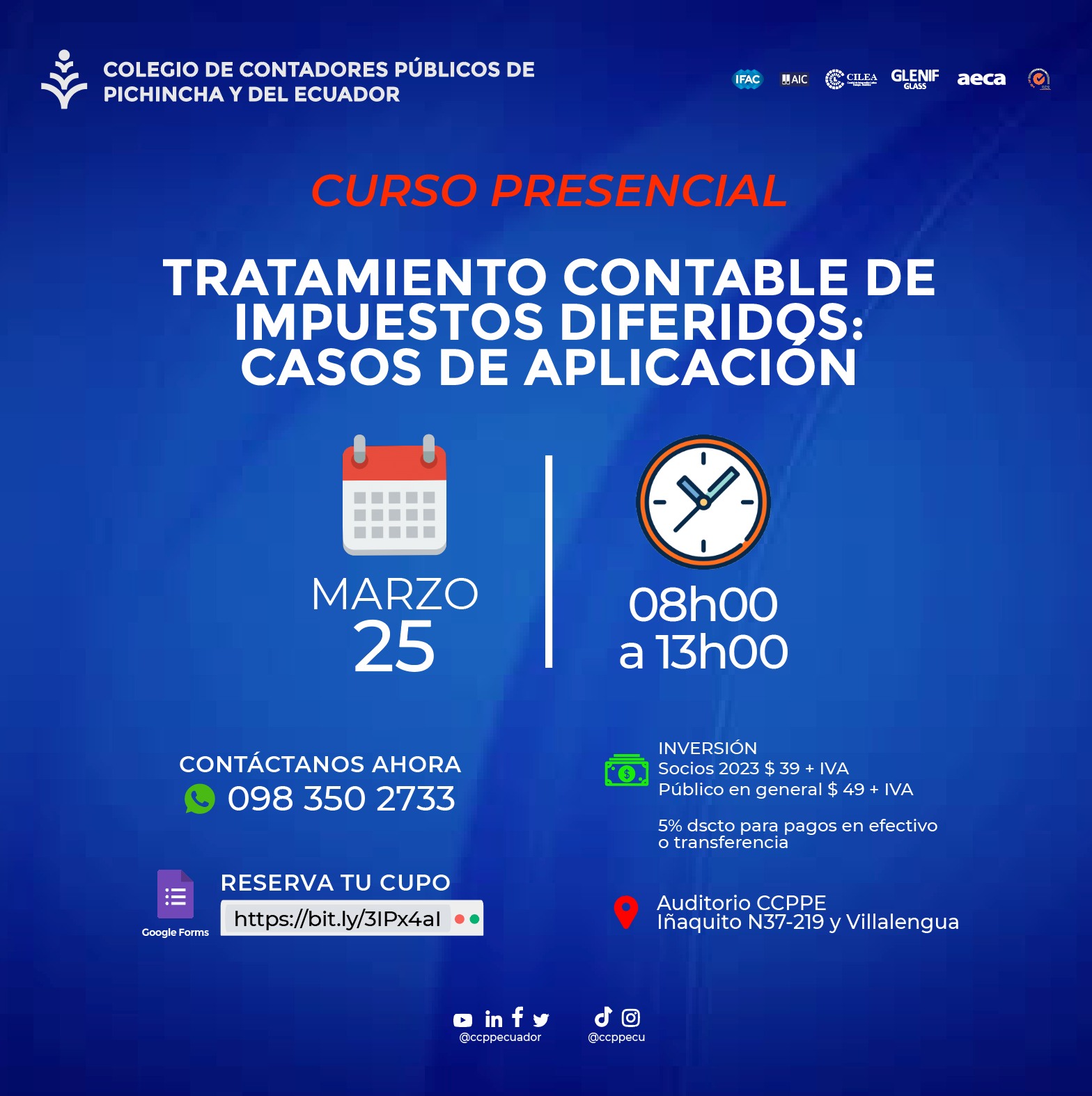 TRATAMIENTO CONTABLE DE IMPUESTOS DIFERIDOS - 25 MARZO 2023
