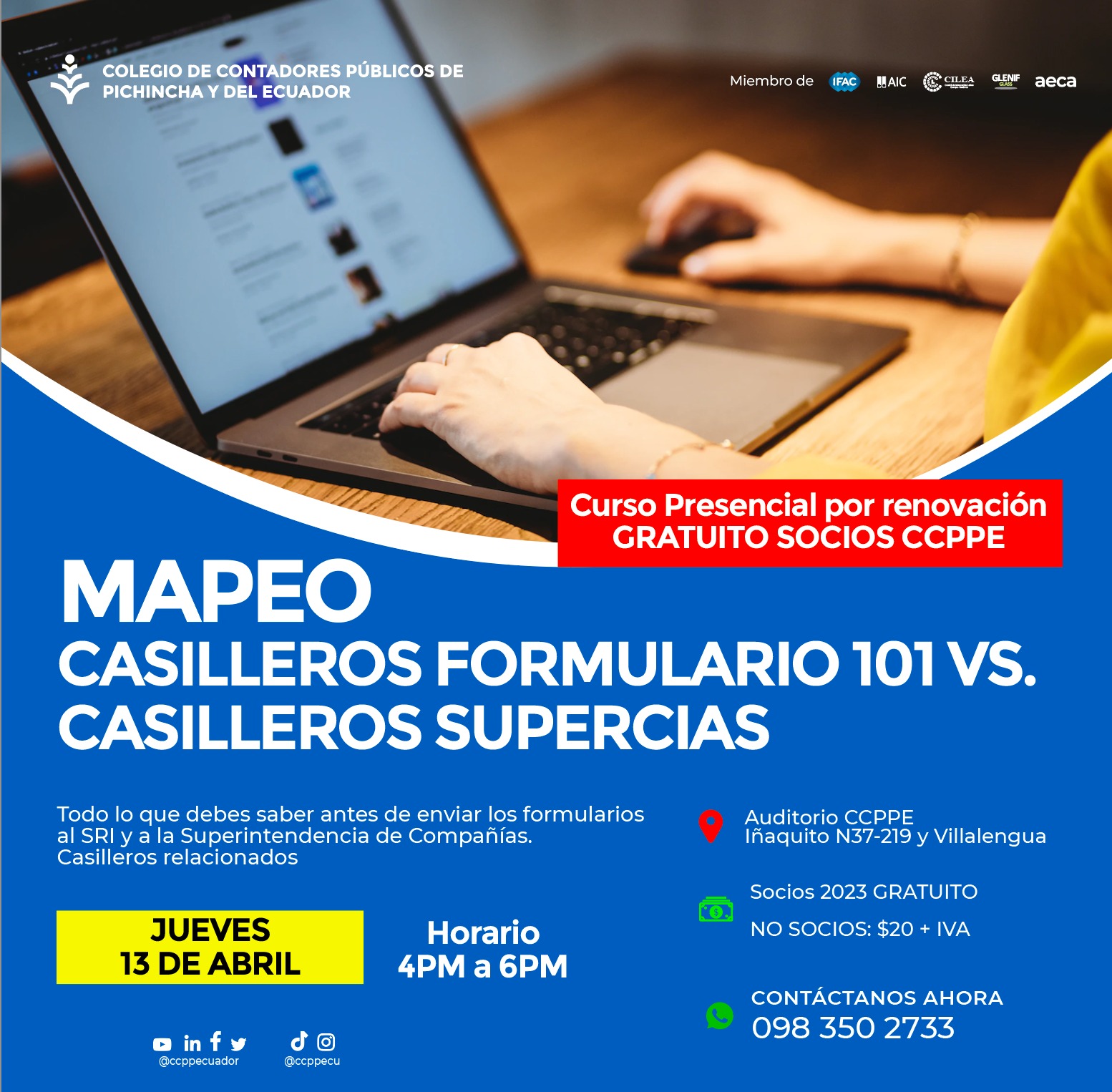 MAPEO CASILLEROS FORMULARIO 101 - 13 ABRIL 2023