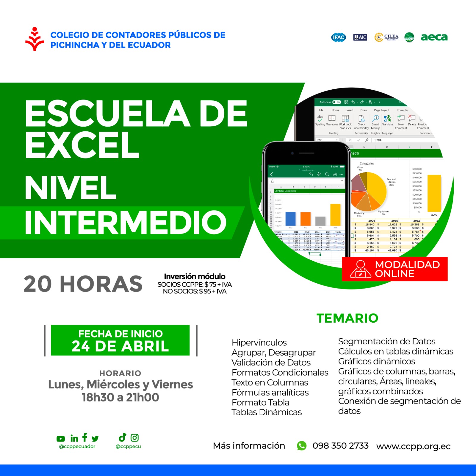 EXCEL INTERMEDIO PARA CONTADORES - 24 ABRIL 2023